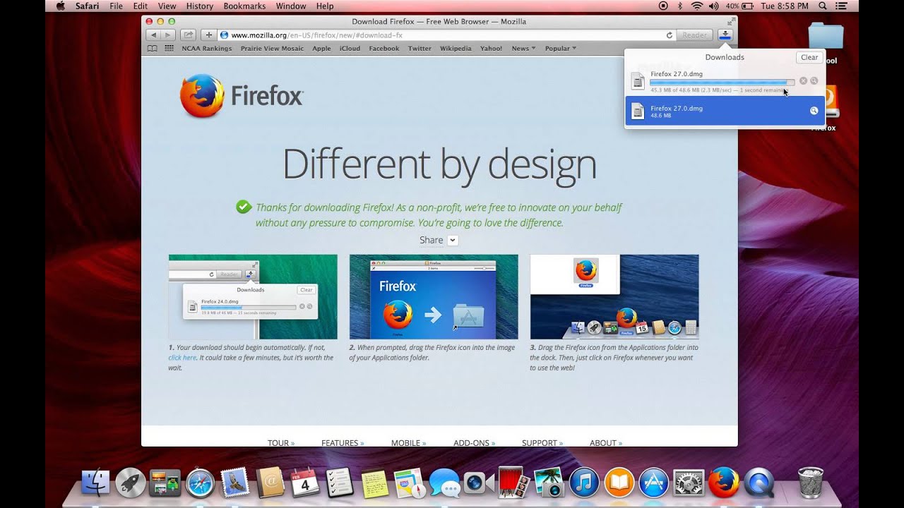 Mozilla Firefox For Mac 10.5-8 Free Download